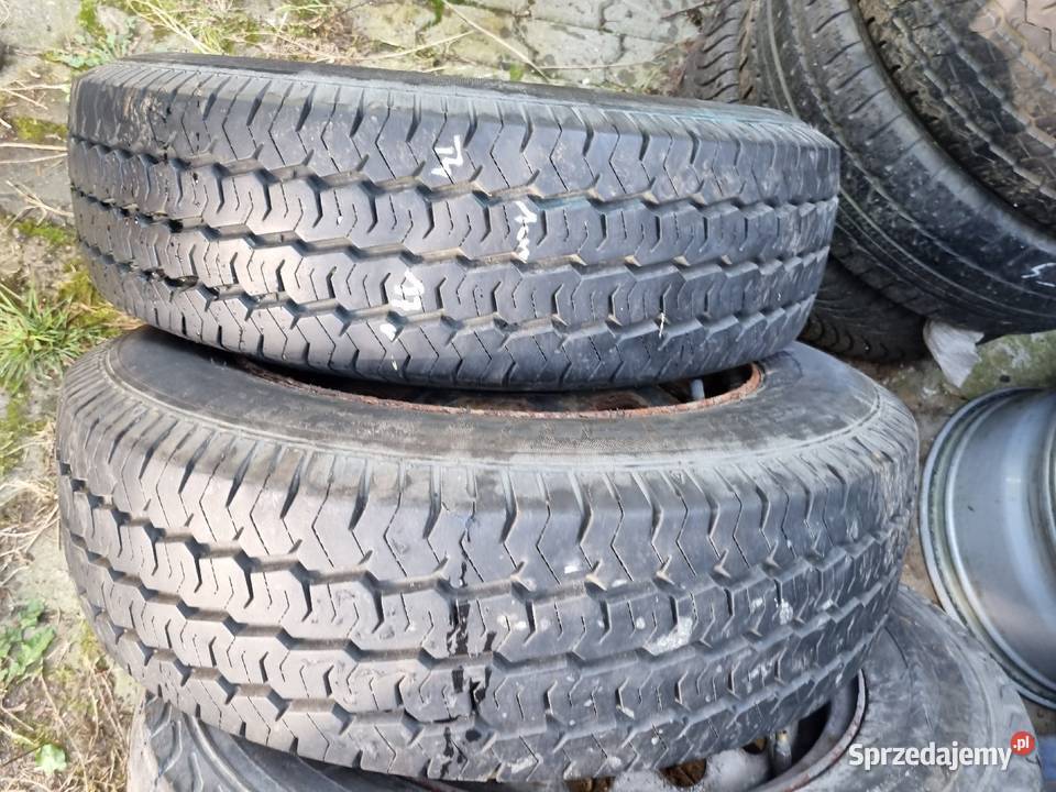 Vw T4 4 Koła Felgi Stalowe i Opony Wzmacniane Samochodowe Opony i felgi Skawina