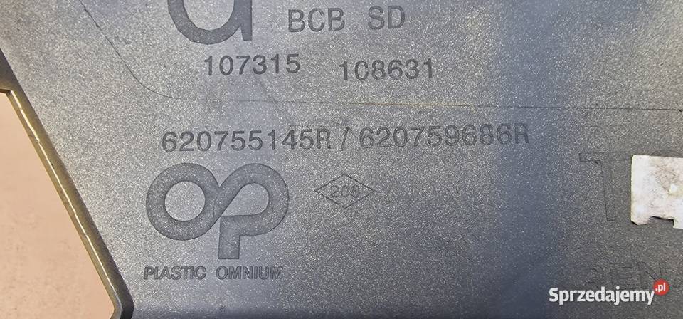 RENAULT MEGANE V 5 ETECH KRATKA LEWA ZDERZAKA Bieleń