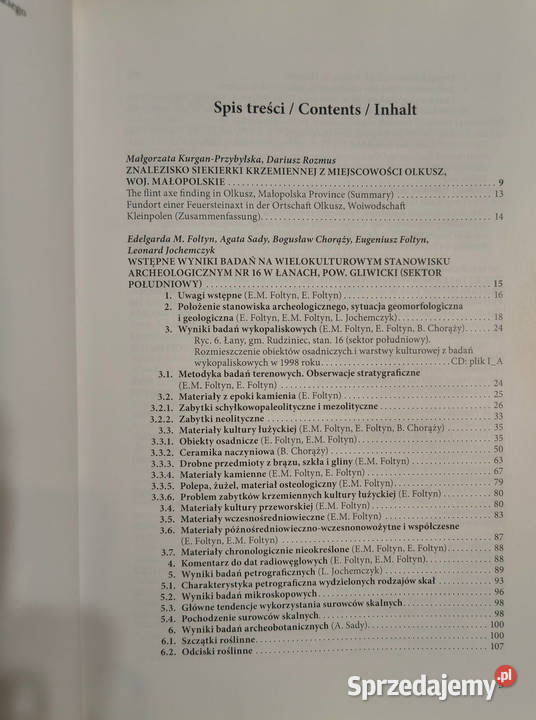 Śląskie prace prahistoryczne tom 7 2012 CD Sosnowiec