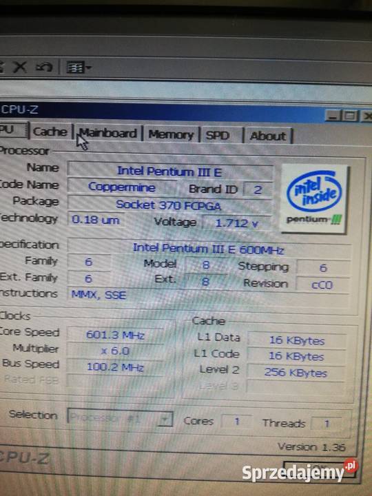 Komputer retro Asus P2B Pentium III 600 GHz k
