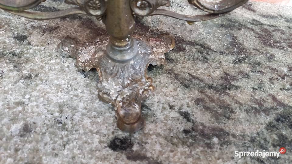 Świecznik mosiężny metalowy na 3 świeczki 755 zachodniopomorskie