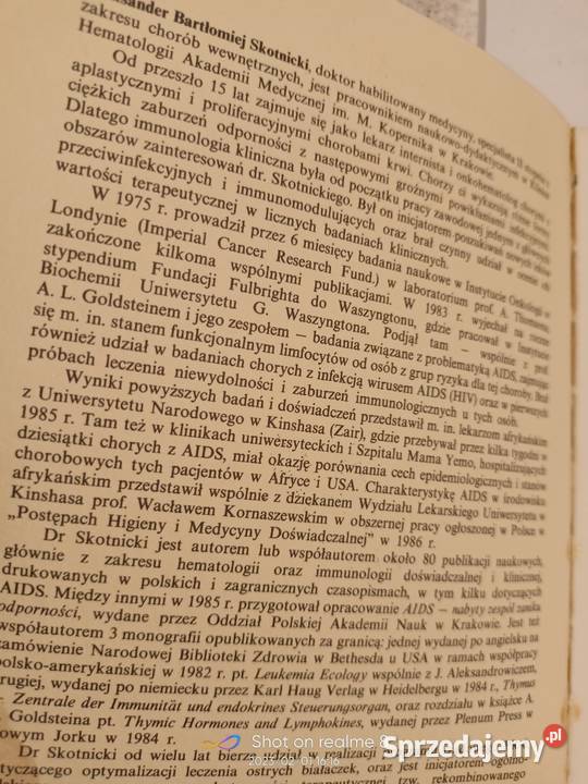 AIDS Skotnicki książki unikatowy egzemplarz Warszawa sprzedam