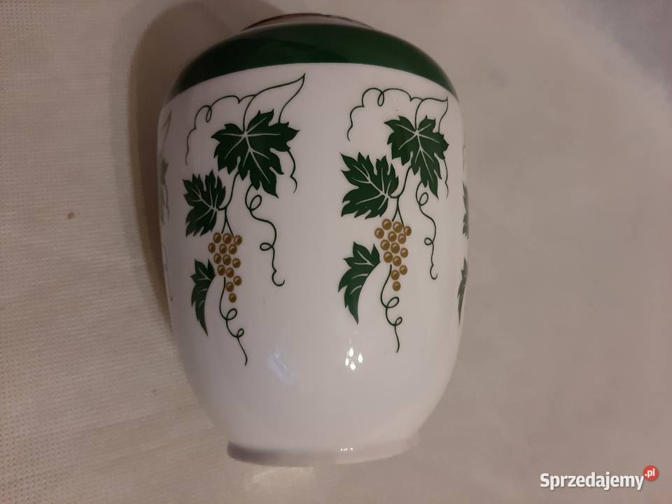 Śliczny niemiecki wazon z porcelany winorośl Inowrocław