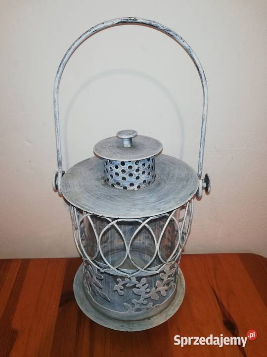 Lampion metalowy ogrodowy stan