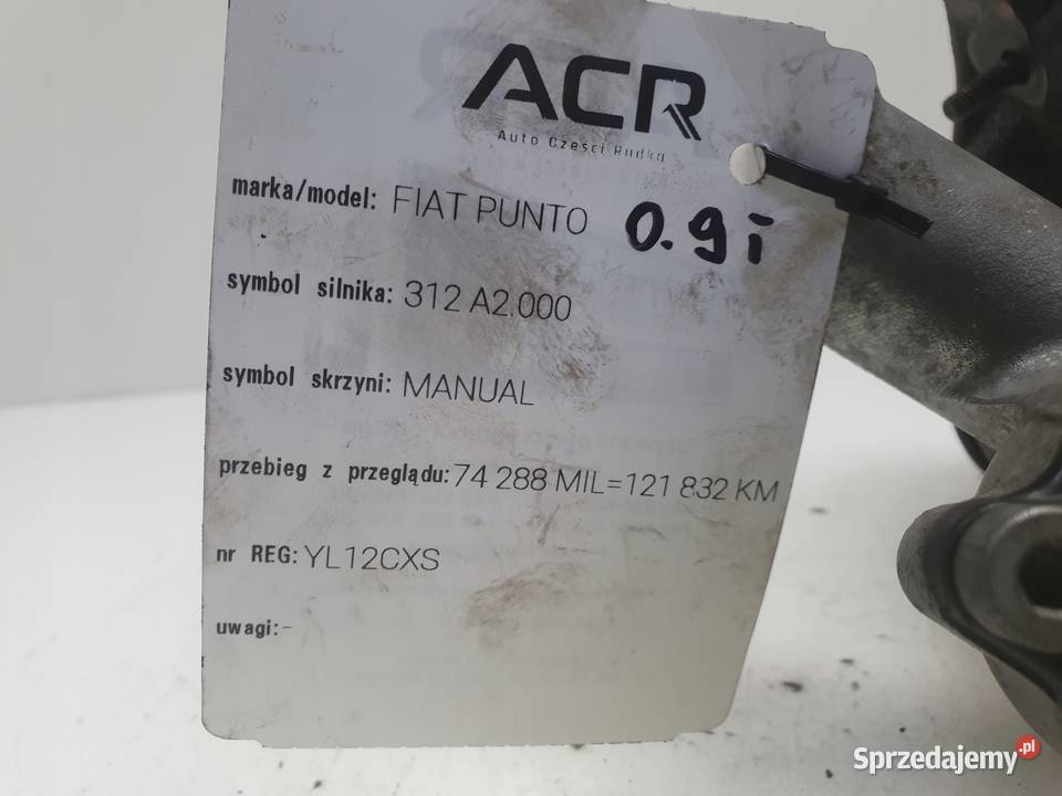 TURBOSPRĘŻARKA Fiat Punto 09 T TwinAir osobowe Chełm
