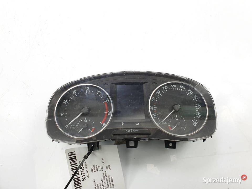 LICZNIK ZEGAR SKODA RAPID 5JA920740A osobowe