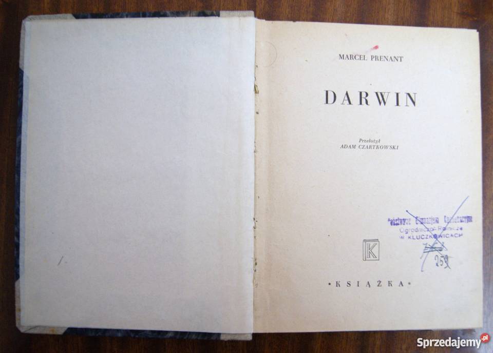 Marcel Prenant Darwin 1947 Parczew