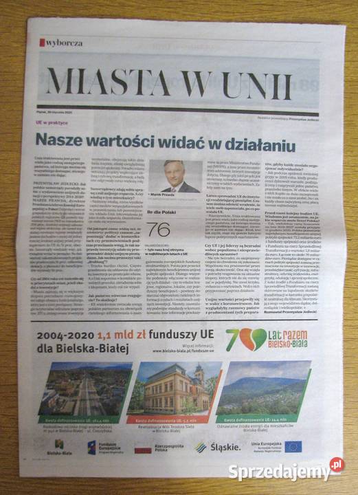 Miasta w Unii Gazeta Wyborcza Rok wydania 2021 Parczew