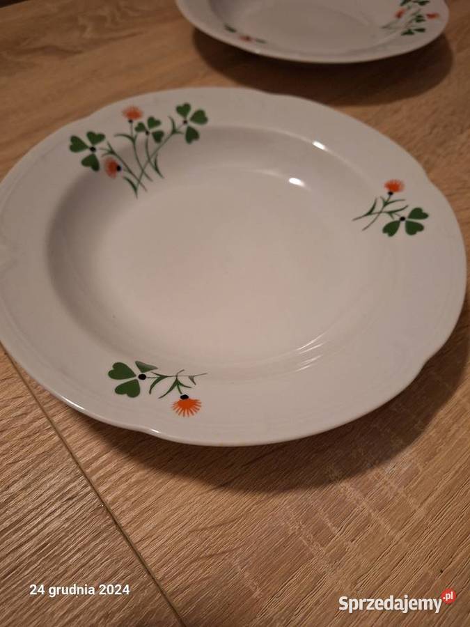 Talerze porcelanowe z prl Porcelana i szkło Niepołomice