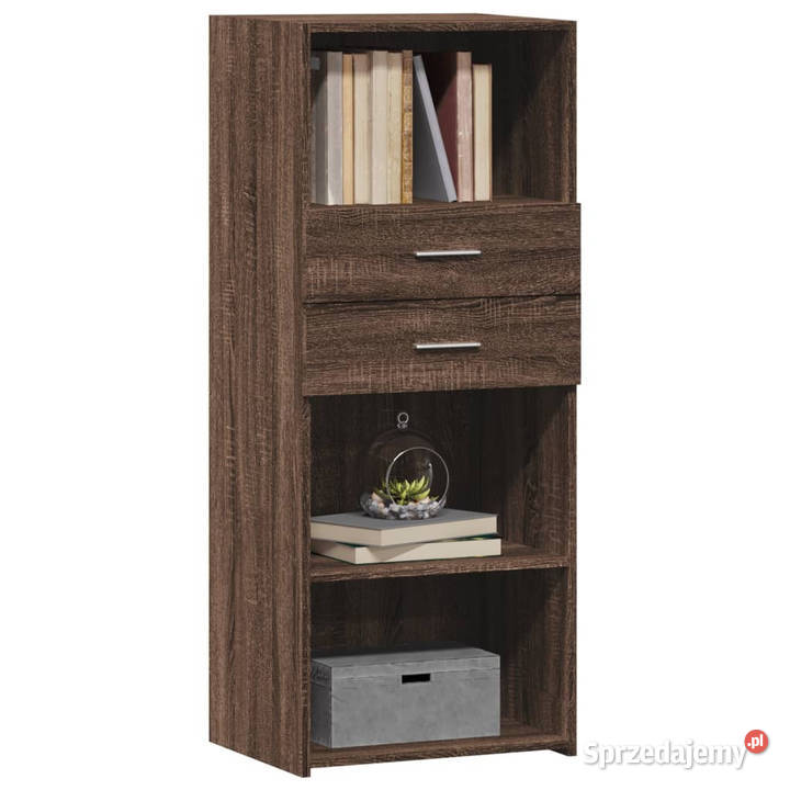 Wysoka szafka brązowy dąb 50x425x124 WM846179 mazowieckie Warszawa sprzedam