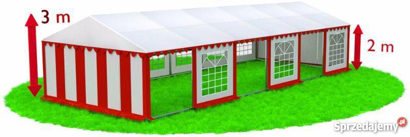 Namiot imprezowy handlowy 6x12 72m2 wzmocniony Wrocław