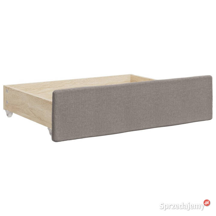 Sofa rozsuwana z szufladami taupe tkanina 80x200 68cm mazowieckie Warszawa