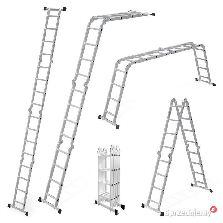Drabina aluminiowa wielofunkcyjna 4x4 przegubowa