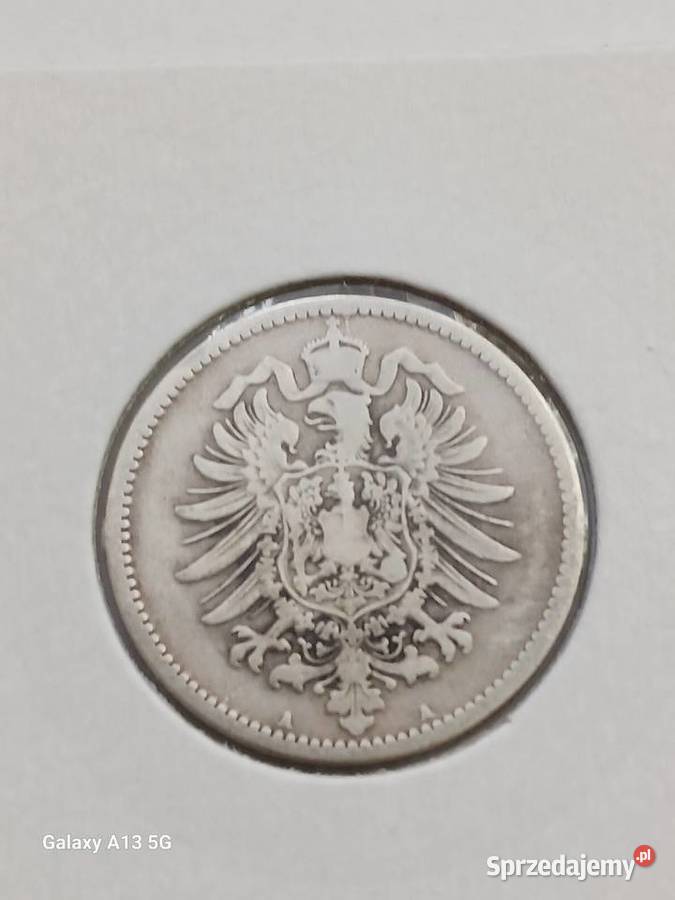 1 Marka Prusy 1875 r 5 mennica A Konin sprzedam