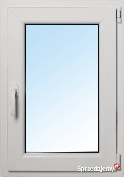 OKNO PCV 82x114 OKNA BIAŁE PVC RU RĘKI LUPOLEDAŻ