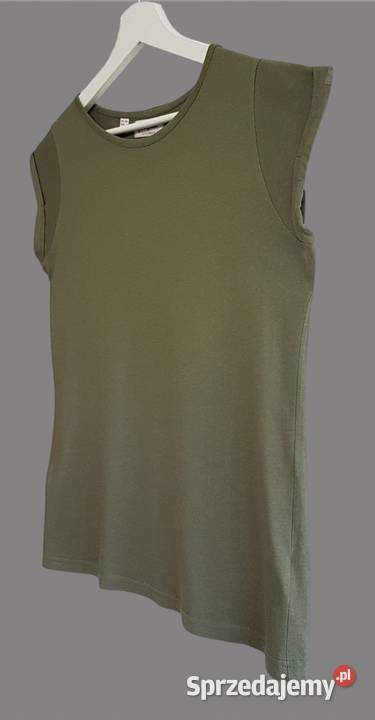 Damska bluzka bawełniana zielona z krótkim Rozmiar 36(S) Chrzanów