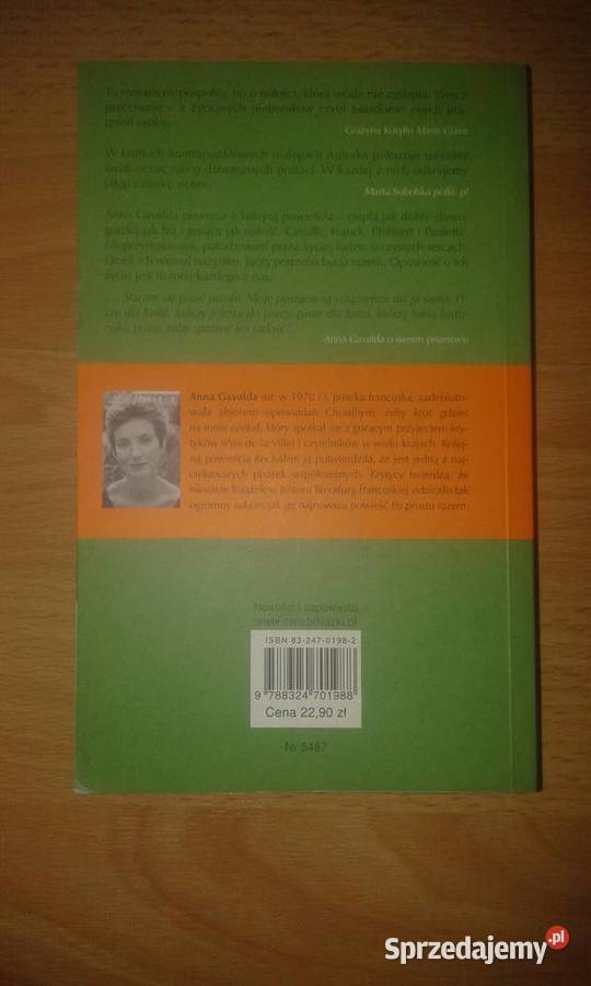 prostu razem autorka Anna Gavalda Rok wydania 2005 Sosnowiec
