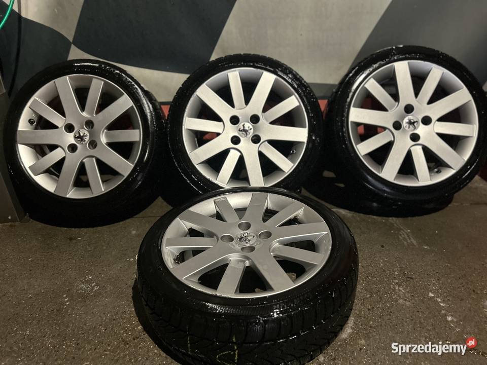 Sprzedam komplet kół felg peugeot gt 4x108 z