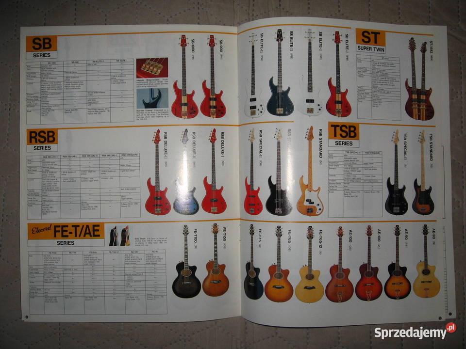 Aria Pro II Electric Guitars Catalog katalog