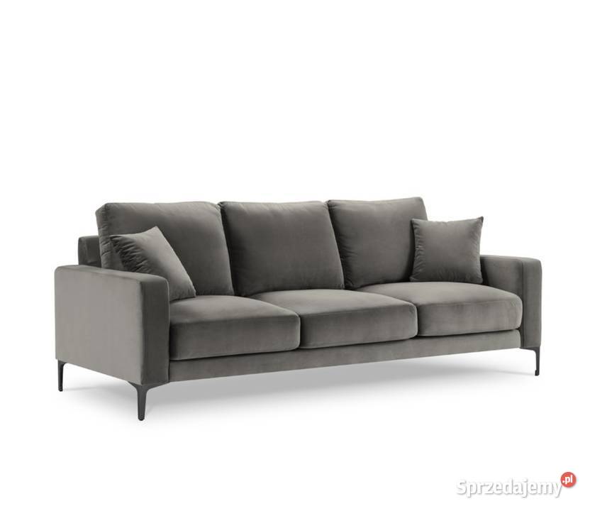 Kanapa sofa szara velvet aksamit nowa Piaseczno
