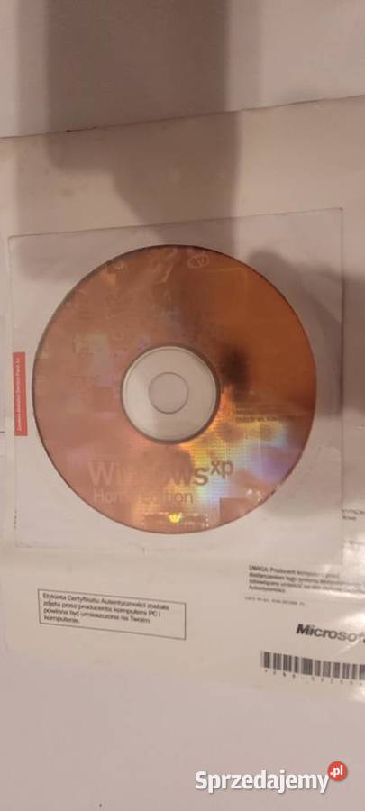 Oryginalny System operacyjny Windows xp Home Poznań sprzedam