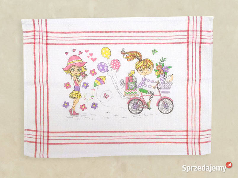 bawełniana serwetka dziewczynki kolorowa pomorskie