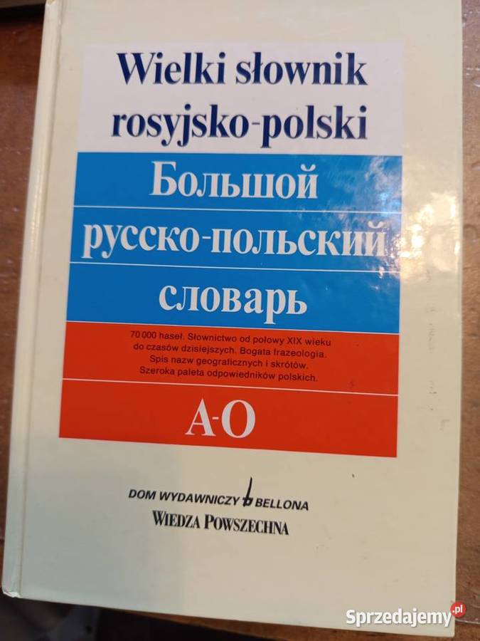 Wielki słownik 4 tomy polskorosyjski rosyjsko Warszawa sprzedam
