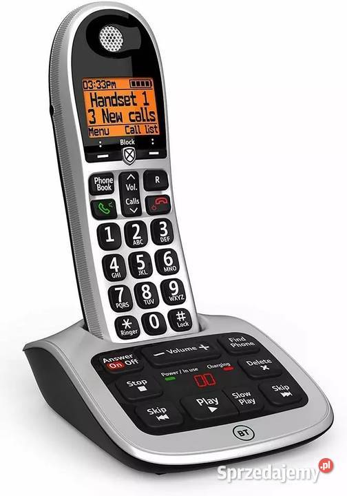 Cyfrowy telefon bezprzewodowy BT 4600 z dużymi przyciskami