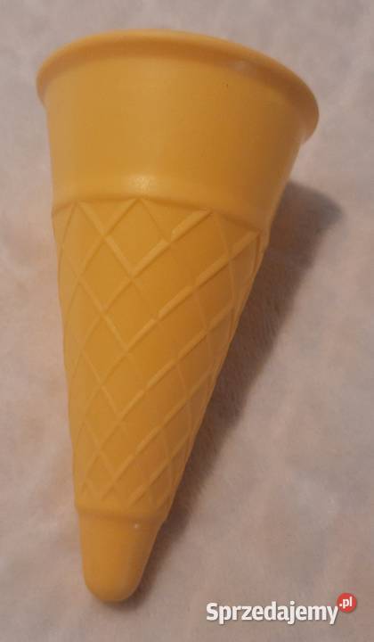 Rożek lody plastikowy sztuczny wafelek 11 Czeladź