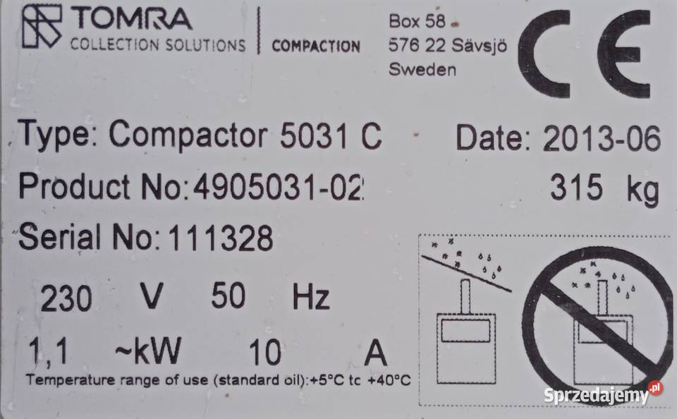 Belownica prasa do foli kartonu makulatury Drzewica