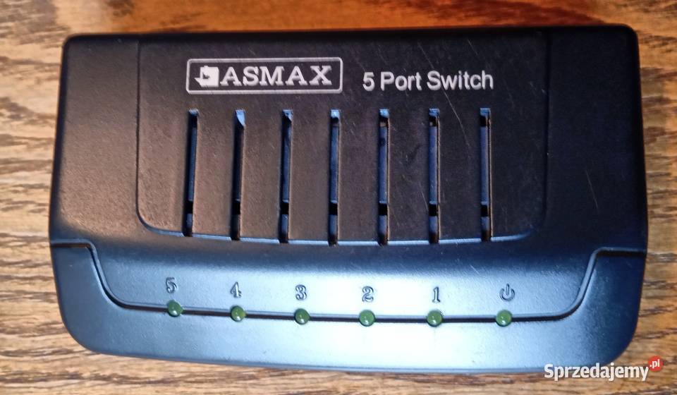 Switch ASMAX 5 port 9V Żabno sprzedam