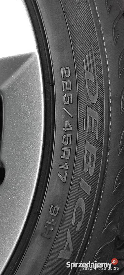 Koła zimowe 22545R17 4x108 Peugeot 3008 czujniki Lędziny