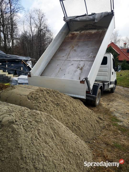 Piasek szary rzeczny płukany transport małą Kraków