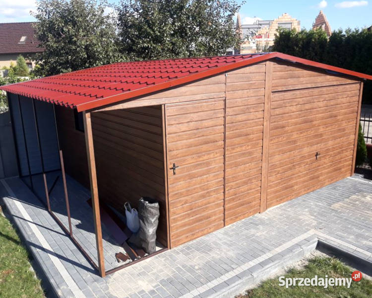 Garaże Drewnopodobne 5x6 Wiaty Hale Blaszaki Garaże i miejsca postojowe Warszawa