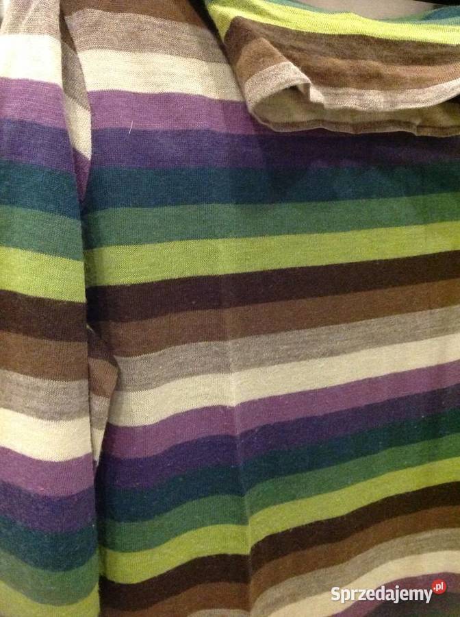 Cienki Golf damski BLU BYBLOS SM Paski Rozmiar 38(M) Nowa Sól