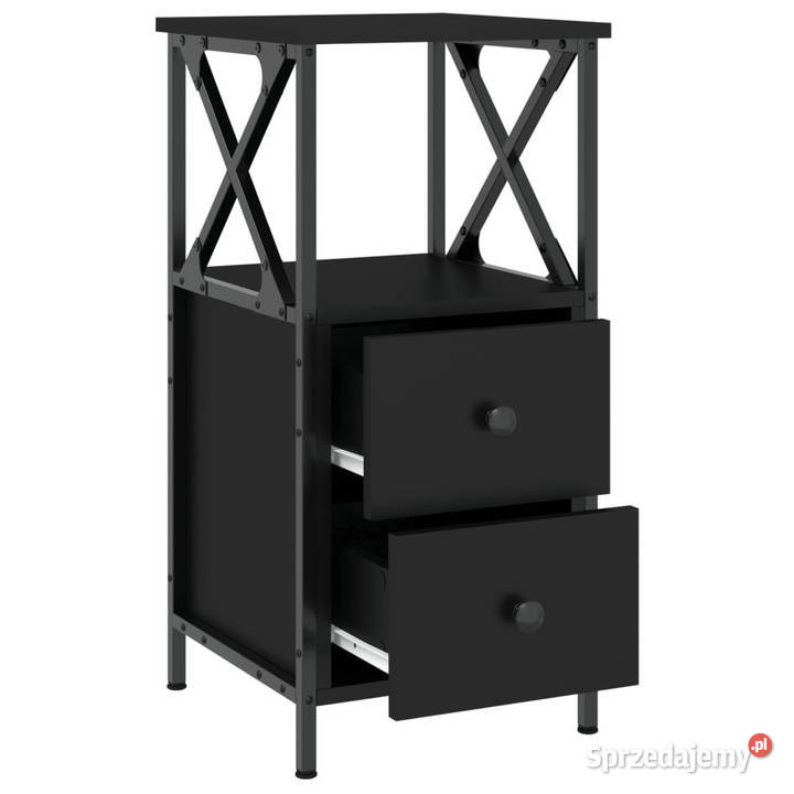 Szafka nocna czarna 34x355x70 materiał Szafki Warszawa