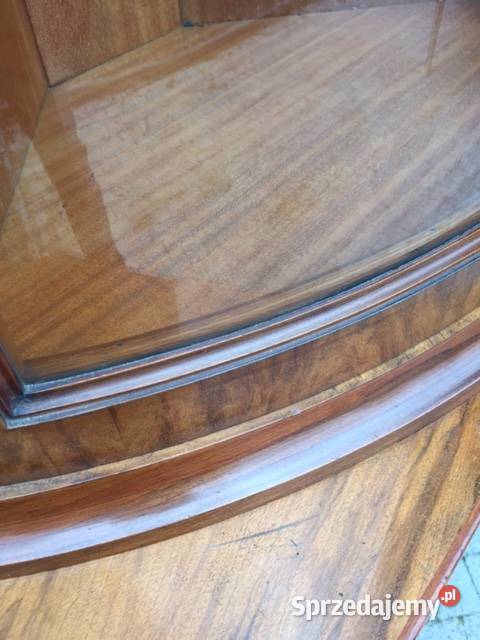 Witryny narożne ART DECO orzech 1930 Meble Wrocław