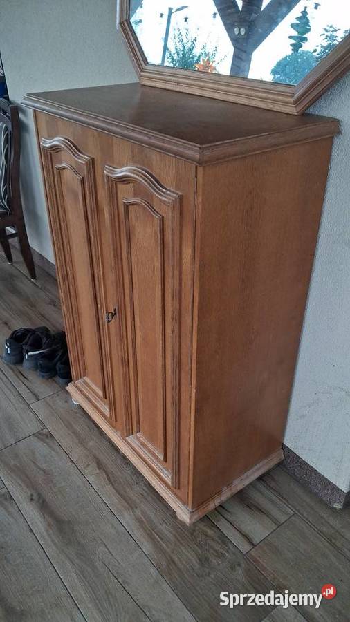 Szafka na buty Debowa z lustrem Wierzchno sprzedam