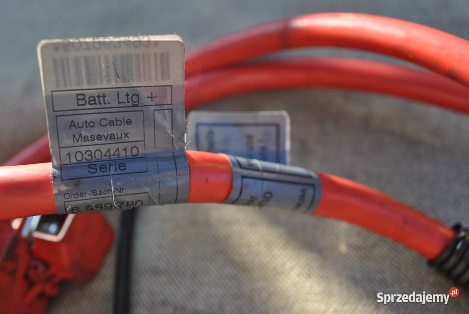 Kabel plus akumulatora BMW E60 E60 LCI klema Materiały instalacyjne Poręba