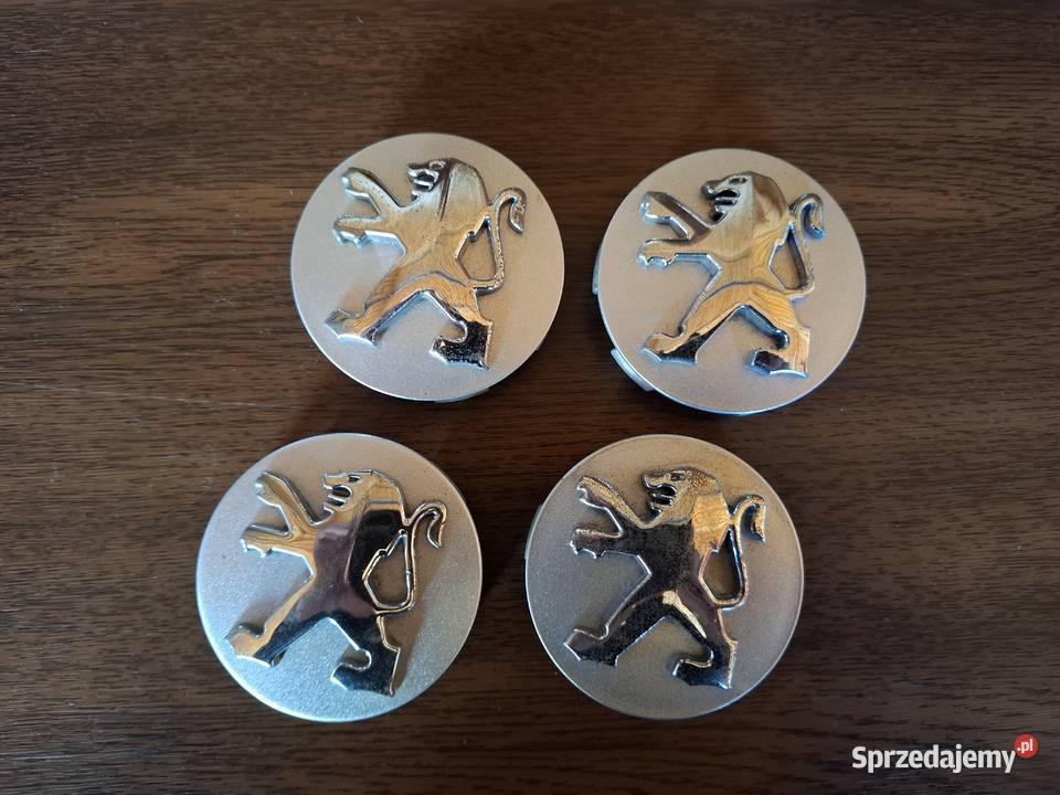 PEUGEOT 4 ORYGINALNE DEKIELEKI DO FELG 60 MM