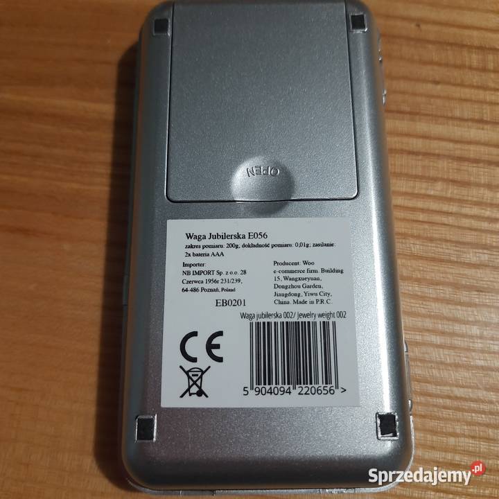 Waga jubilerska E056 POCKET SCALE małopolskie Wieliczka
