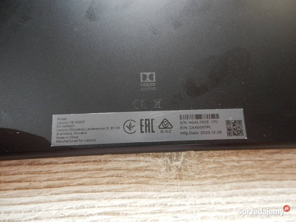 Tablet Lenovo TBX505F 232GB Leżajsk