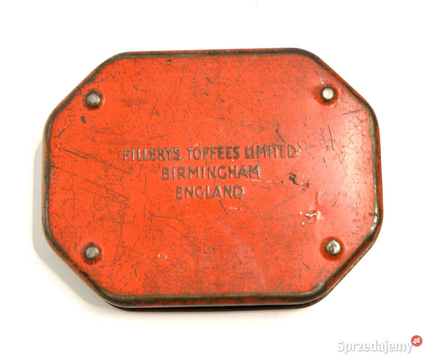 Stara metalowa puszka Birmingham England Antykwariat Łódź