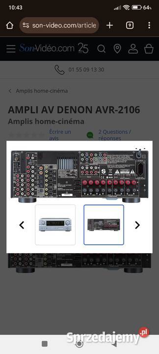 Denon AVR 2106 amplituner 71 DTS RDS pilot śląskie