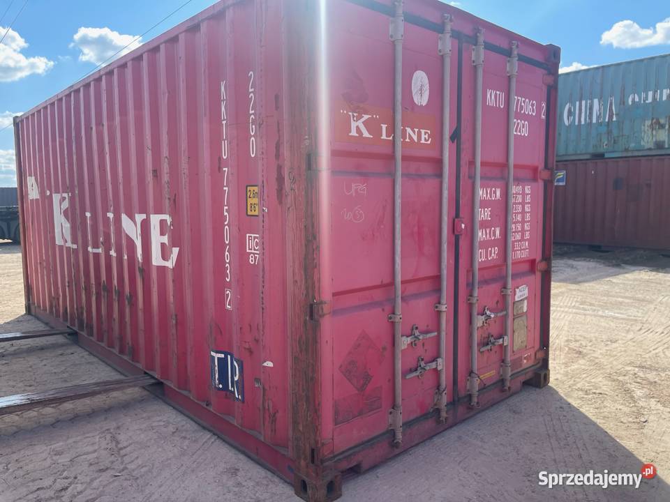 Kontener morski magazynowy 20DV 6 metrowy opolskie Zawadzkie