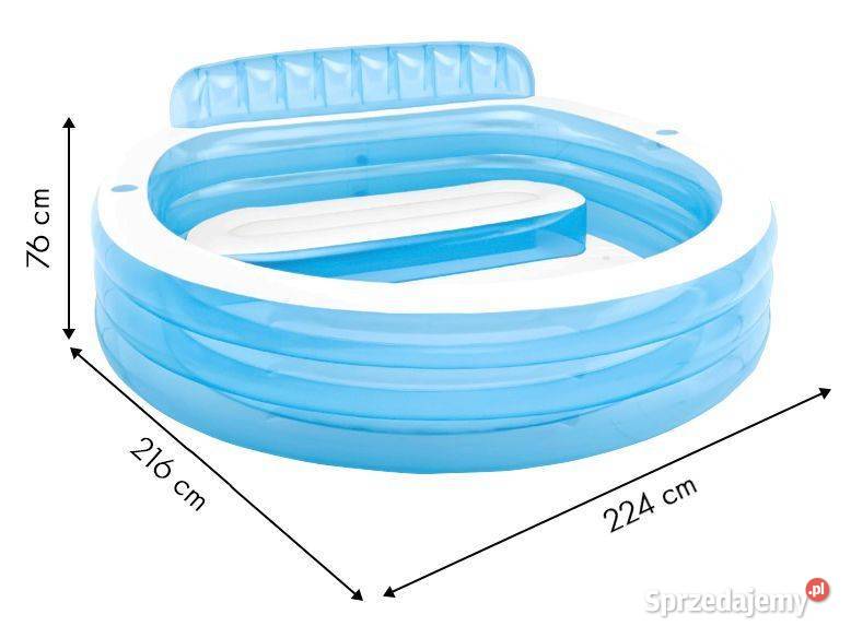 Basen ogrodowy z siedzeniami 229x229 Intex 56475 Bielsk Podlaski sprzedam