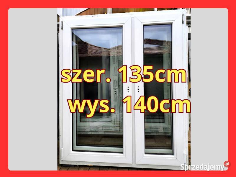 okno pcv 135x140 okna1350x1400 używane kotwy Ropczyce