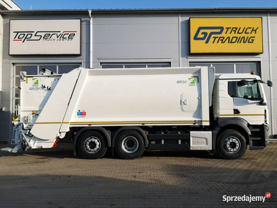 śmieciarki Man TGS 26330 TGS Śmieciarka Farid elektryczne lusterka Sokołów