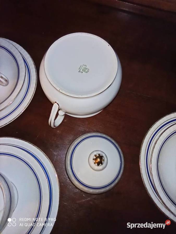 filiżanka z talerzykiem deserowym CT Tielsch Gdańsk