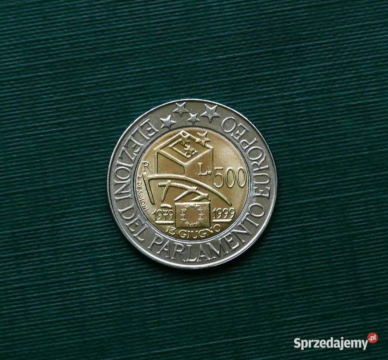 WŁOCHY 500 lirów 1999r 20 rocznica Wybory do Gliwice